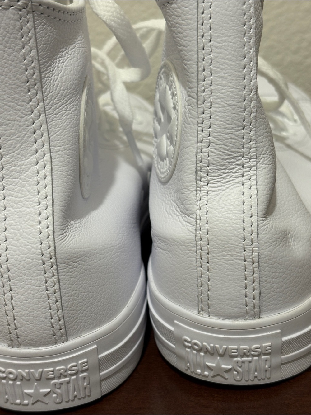 Converse White High-Top Sneakers
Chuck Taylor all leather - Picture 5 of 5